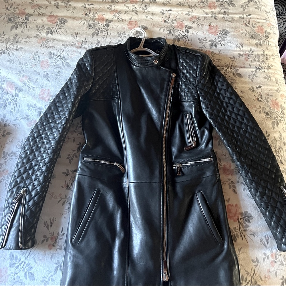 Barbara Bui leather jacket like new!